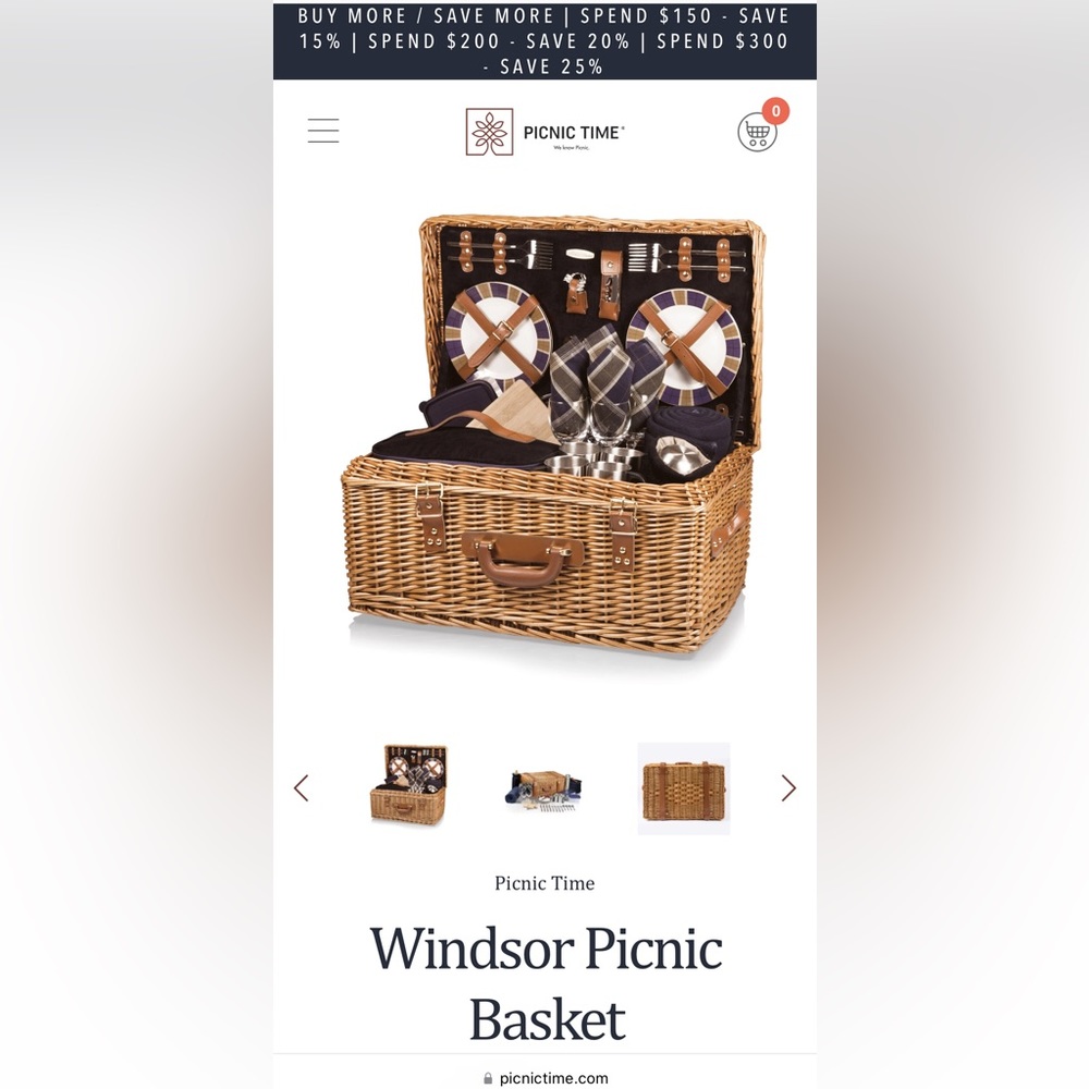 Picnic Time Windsor Picnic Basket